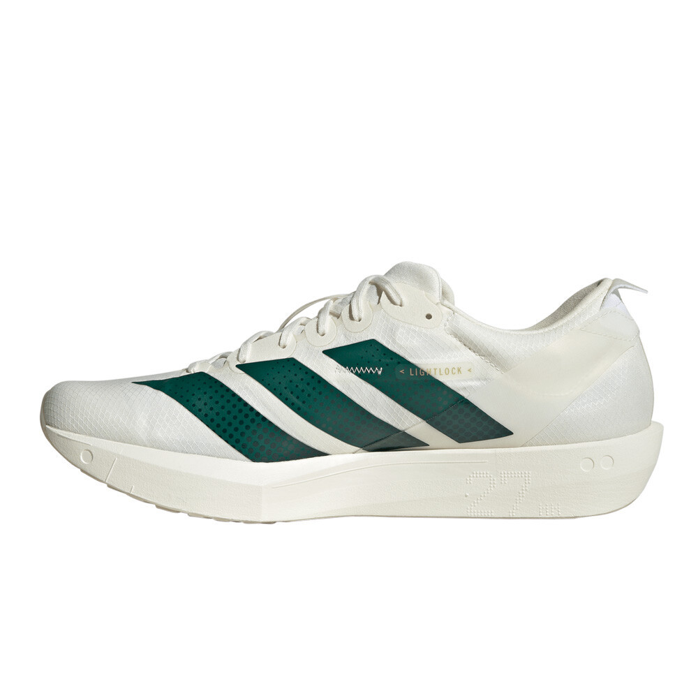 adidas Adizero Adios 9 Men's Running Shoes | Off White/Collegiate Green/Royal Blue — photo 4