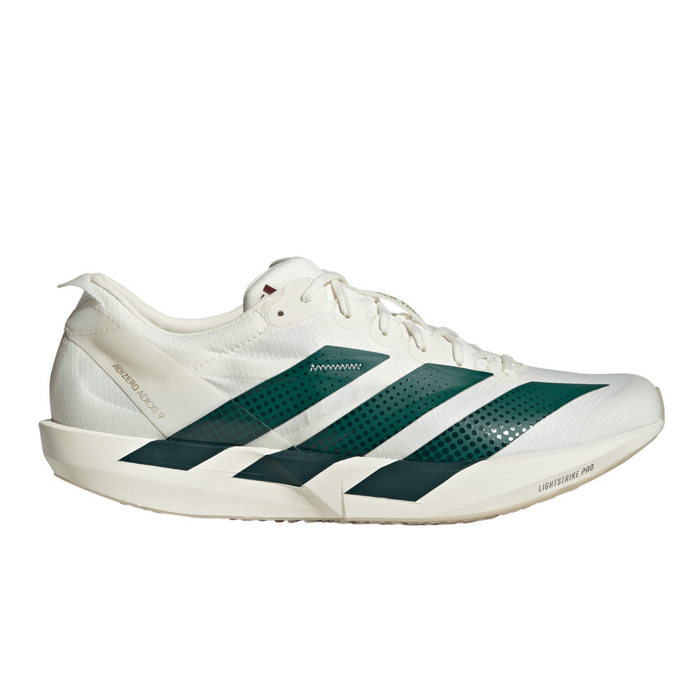 adidas Adizero Adios 9 Men's Running Shoes | Off White/Collegiate Green/Royal Blue — photo 2