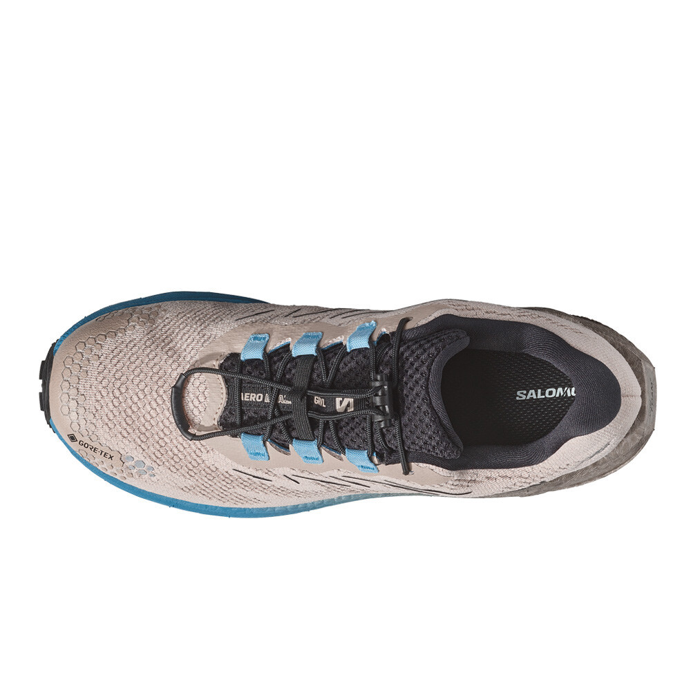 Salomon Aero Blaze 4 GRVL GORE-TEX Men's Trail Running Shoes | Oxford Tan/Black/Niagara — photo 5