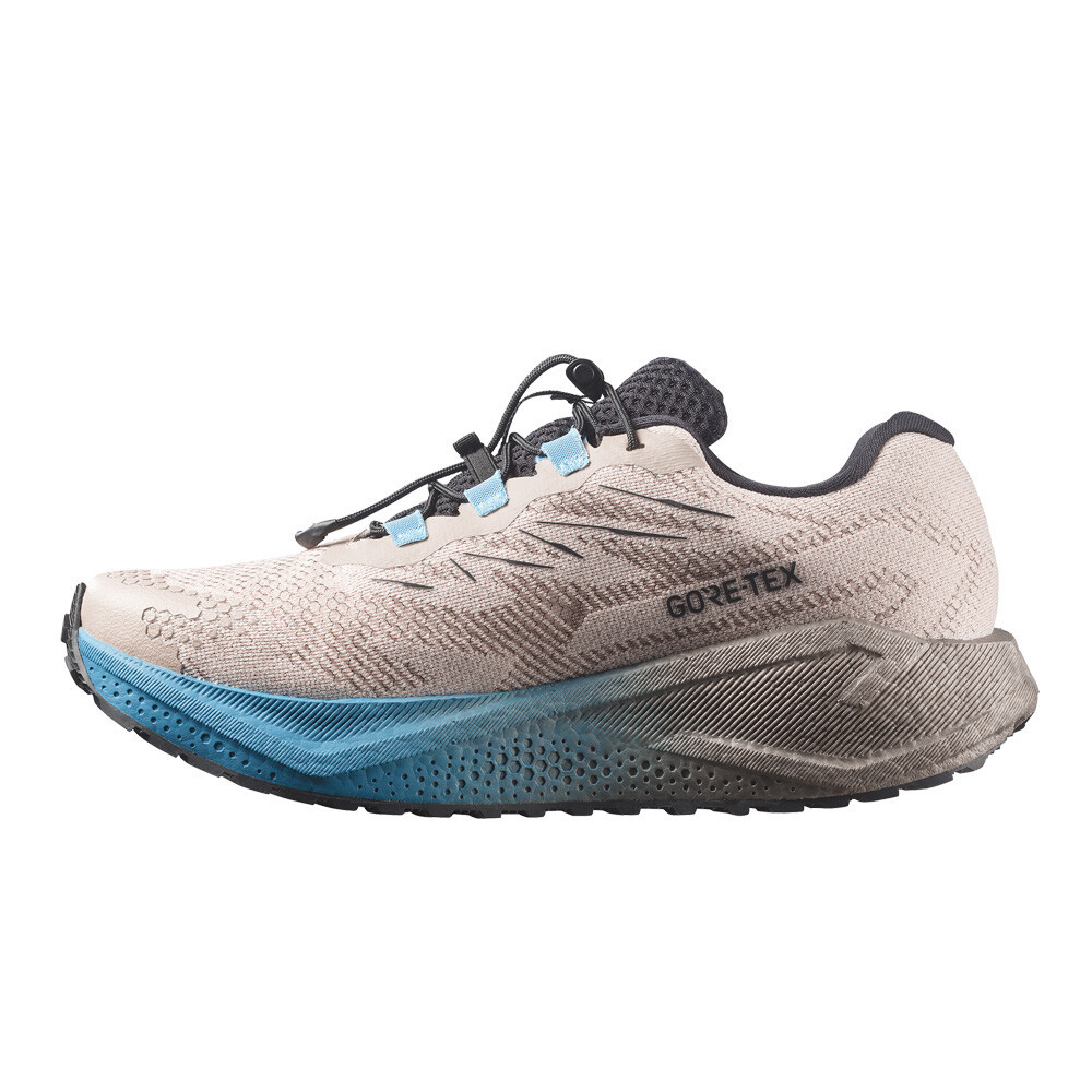 Salomon Aero Blaze 4 GRVL GORE-TEX Men's Trail Running Shoes | Oxford Tan/Black/Niagara — photo 4