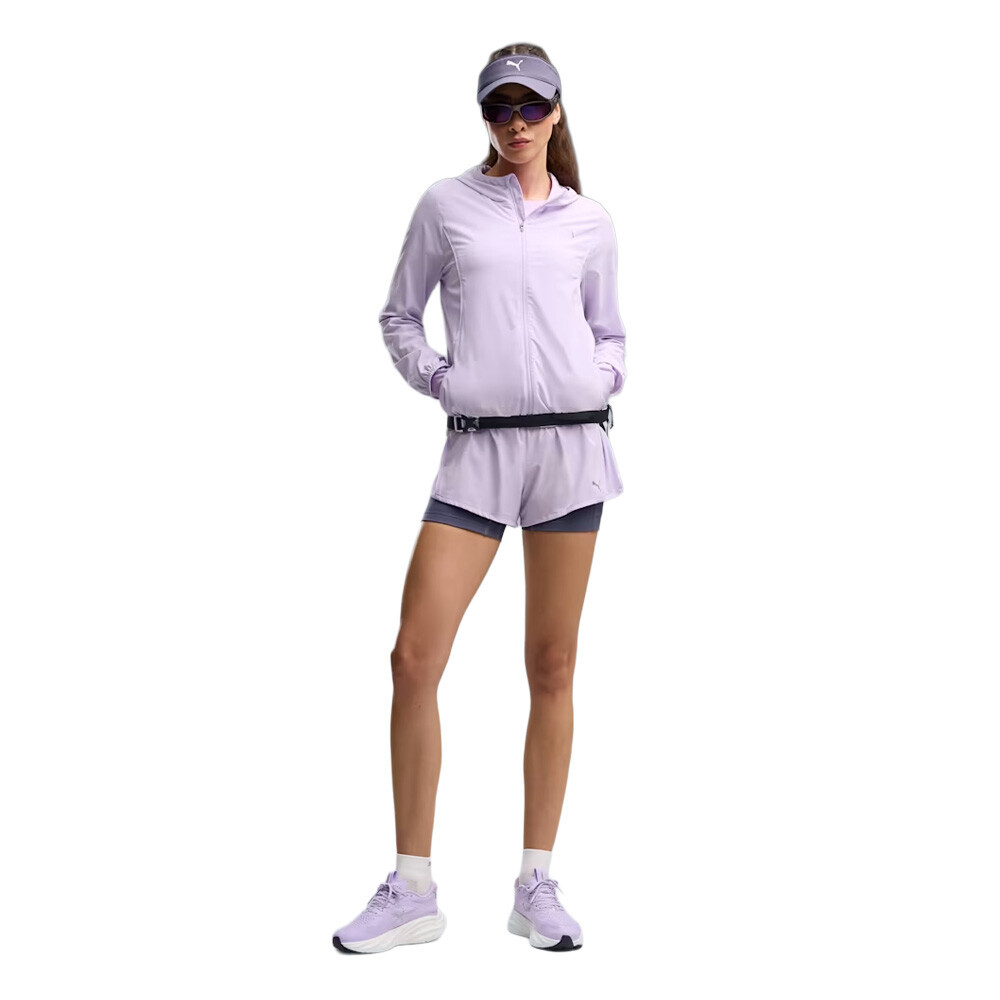 Puma Velocity Woven Running Hooded Women's Jacket | Light Lavender — photo 7