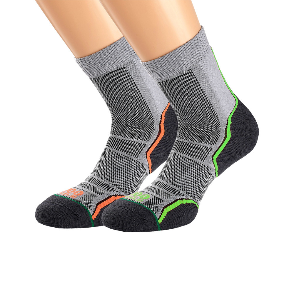 1000 Mile Trail Single Layer Men's Crew Socks (Twin Pack)