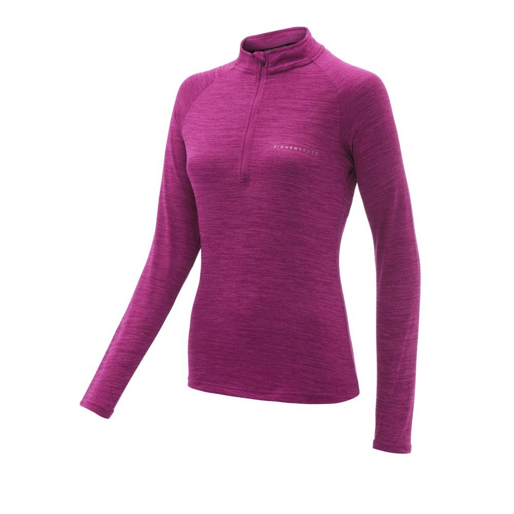 Higher State L/S Raglan 1/4 Zip Neck Women's Top | Sangria