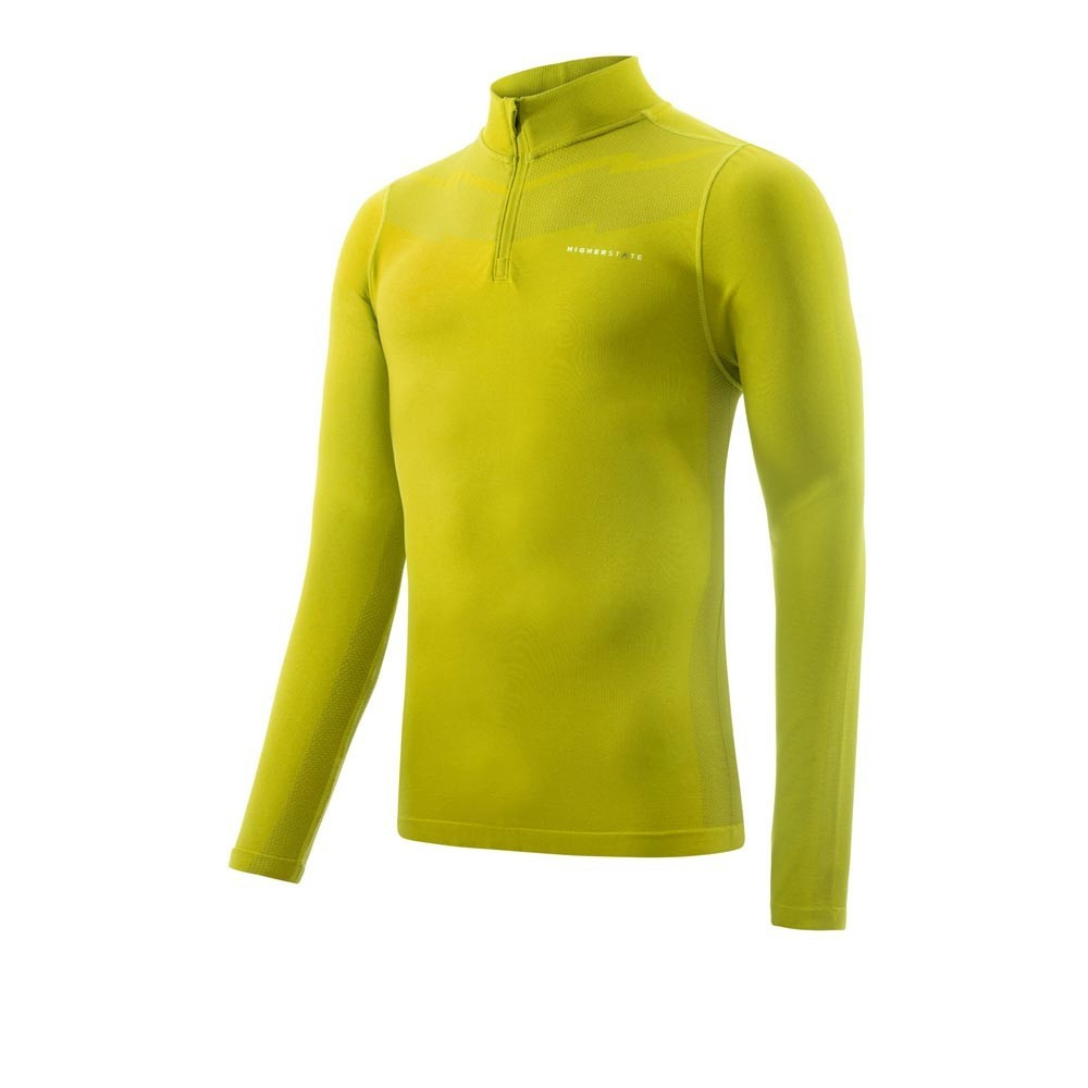 Higher State Seamfree Long Sleeve Half Zip Top | Lime