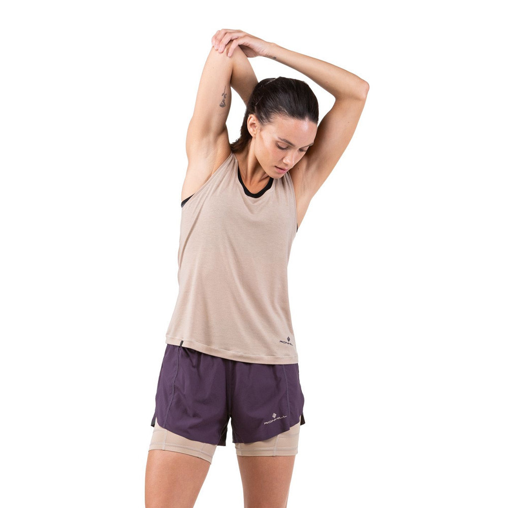 RonHill Tech Ultra Women's Twin Shorts | Nightshade/Latte