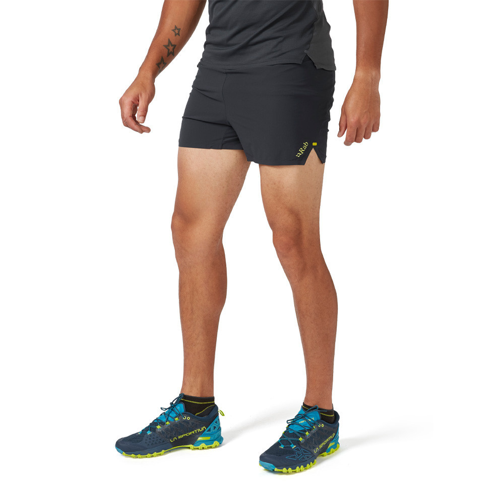Rab Talus Trail Light Shorts | Ebony/Zest