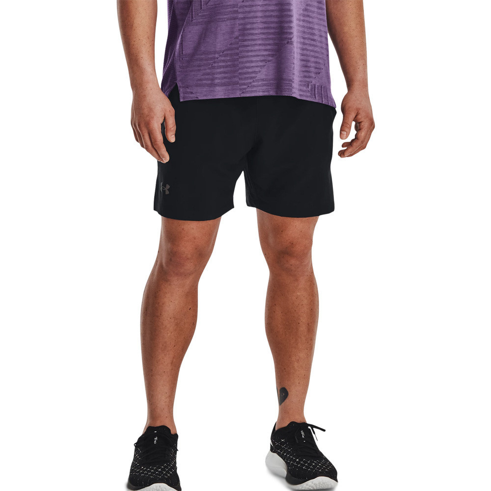 Under Armour Launch Pro 2-In-1 7 Inch Shorts | Black/Reflective