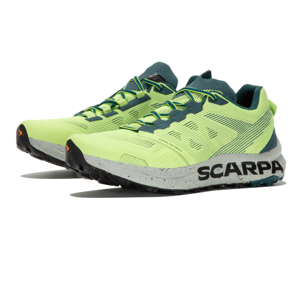 Scarpa Spin Planet Men's Trail Running Shoes | Sunny Green/Petrol