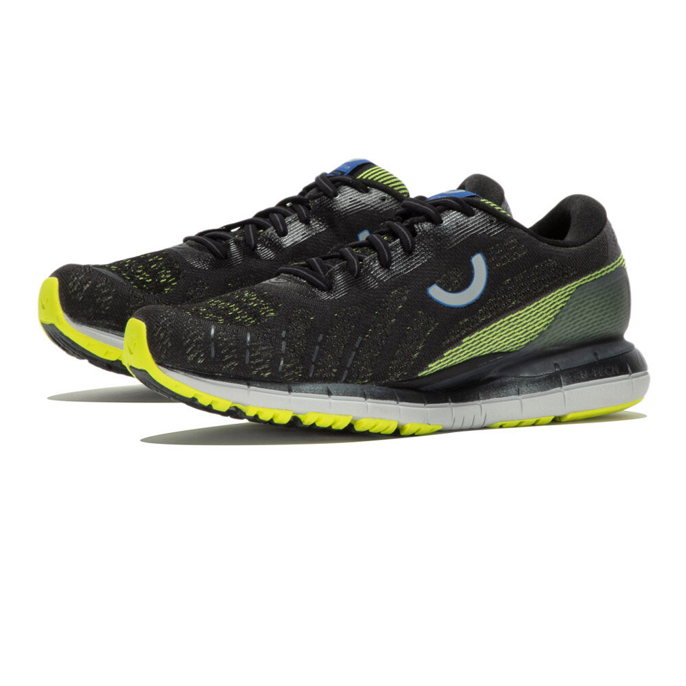 True Motion U-TECH Aion Next Gen Running Shoes | Black/Acid Lime/Ebony