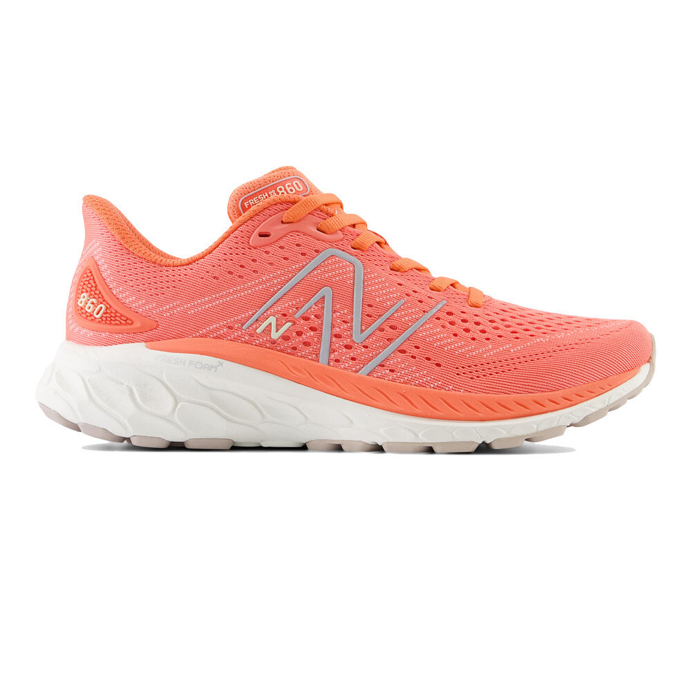 New Balance Fresh Foam X 860v13 Women's Running Shoes | Gulf Red/Silver Metallic/Sea Salt