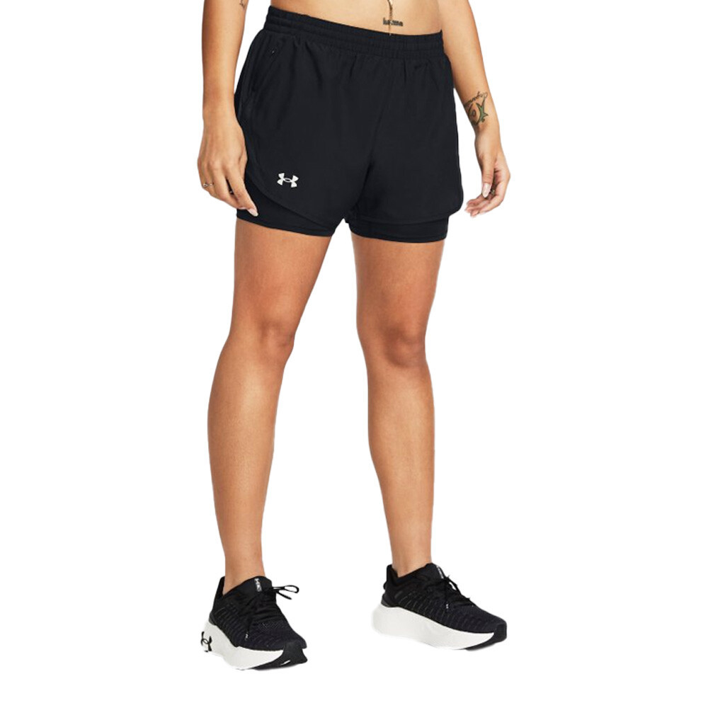 Under Armour Fly By 2-in-1 Women's Shorts | Black/Reflective