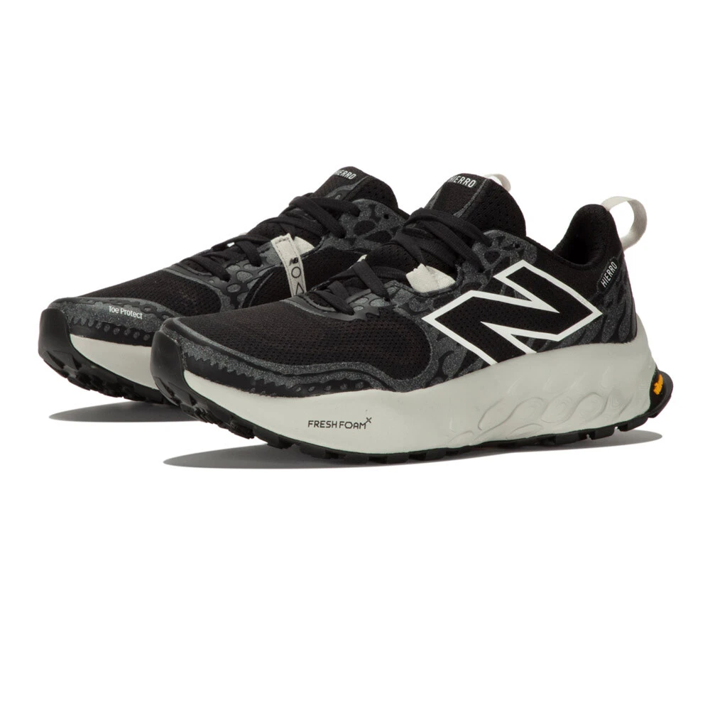 New Balance Fresh Foam X Hierro V8 Women's Trail Running Shoes | Black/Sea Salt/Grey Matter