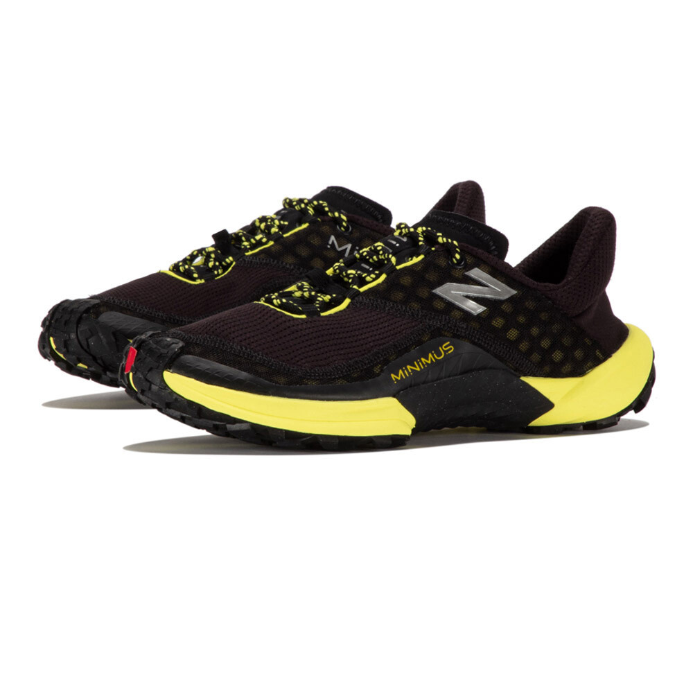 New Balance Minimus Trail Running Shoes | Black/Firefly/Ginger Lemon