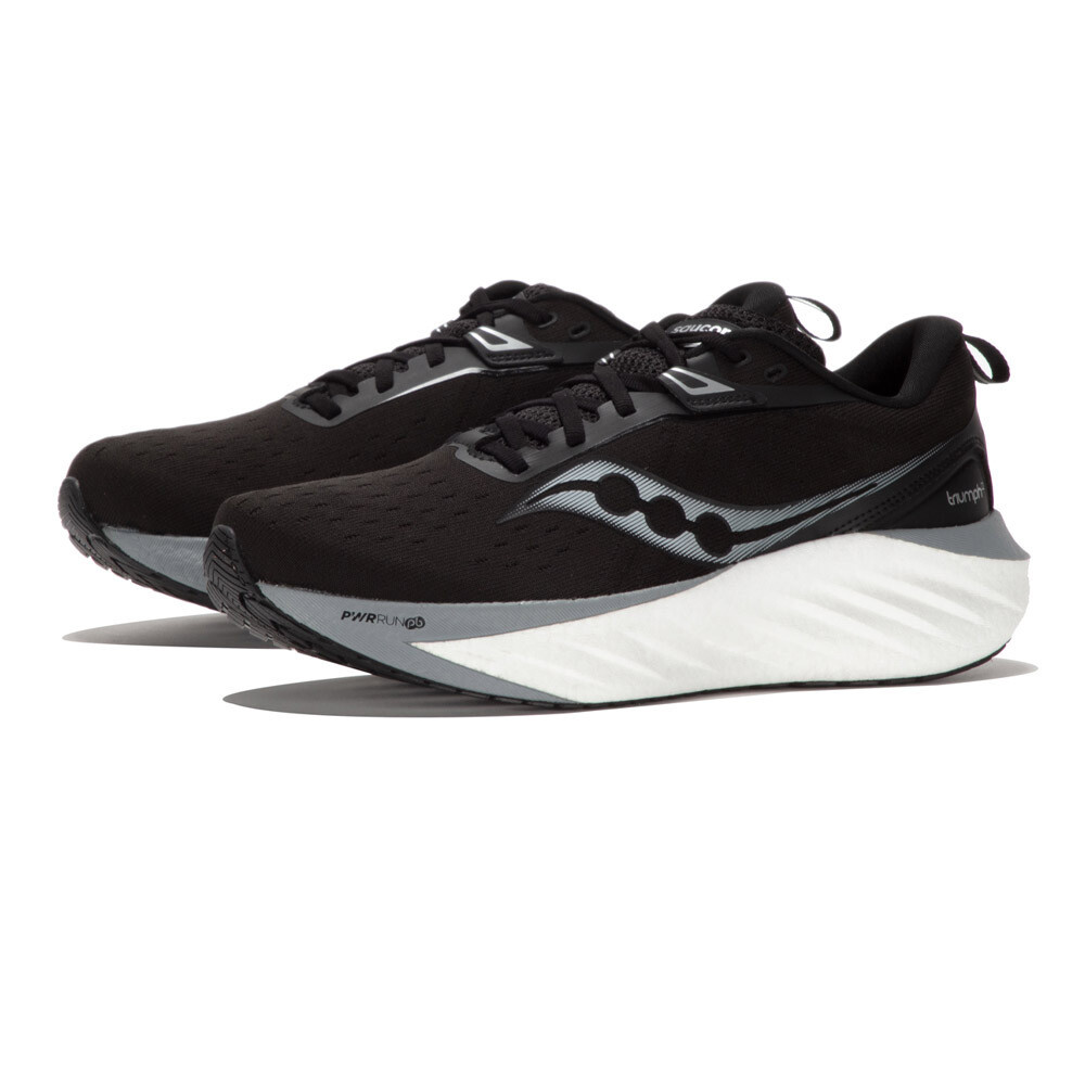 Saucony Triumph 22 Women's Running Shoes (D Width) | Black/White