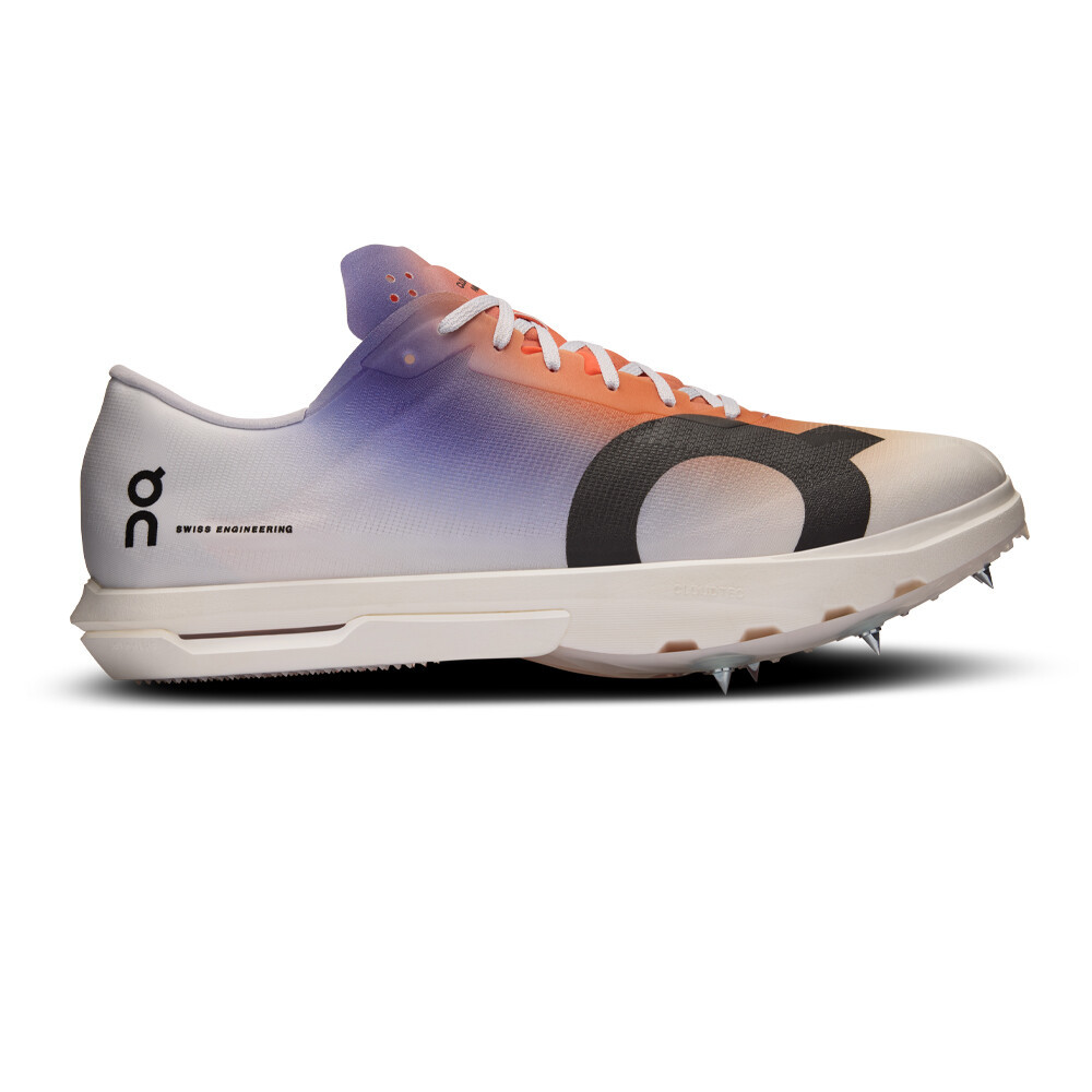 On Running On Cloudspike Amplius Running Spikes | White/Flame
