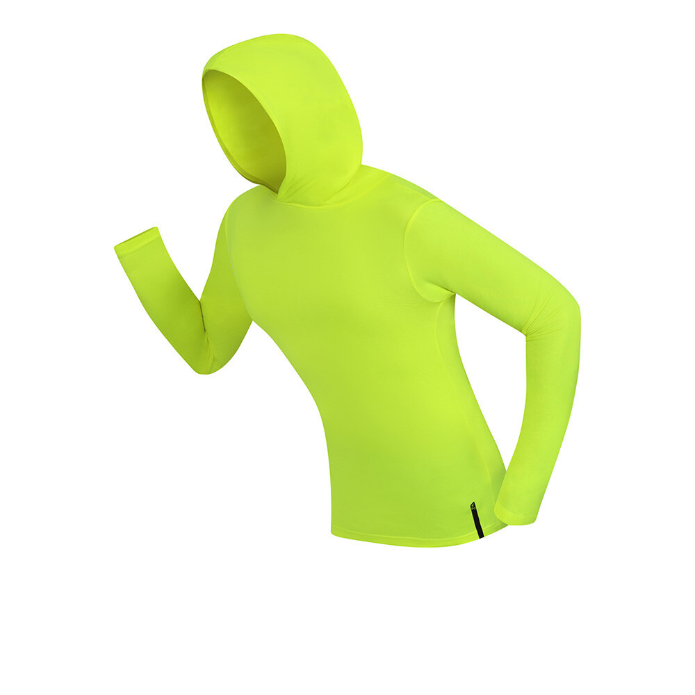 Higher State Hoodie Top | Fluo Yellow