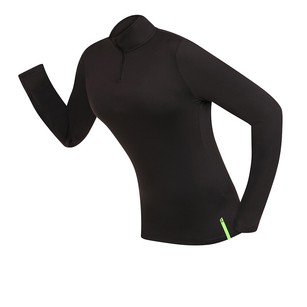 Higher State Women's Long Sleeve Zip Top | Espresso