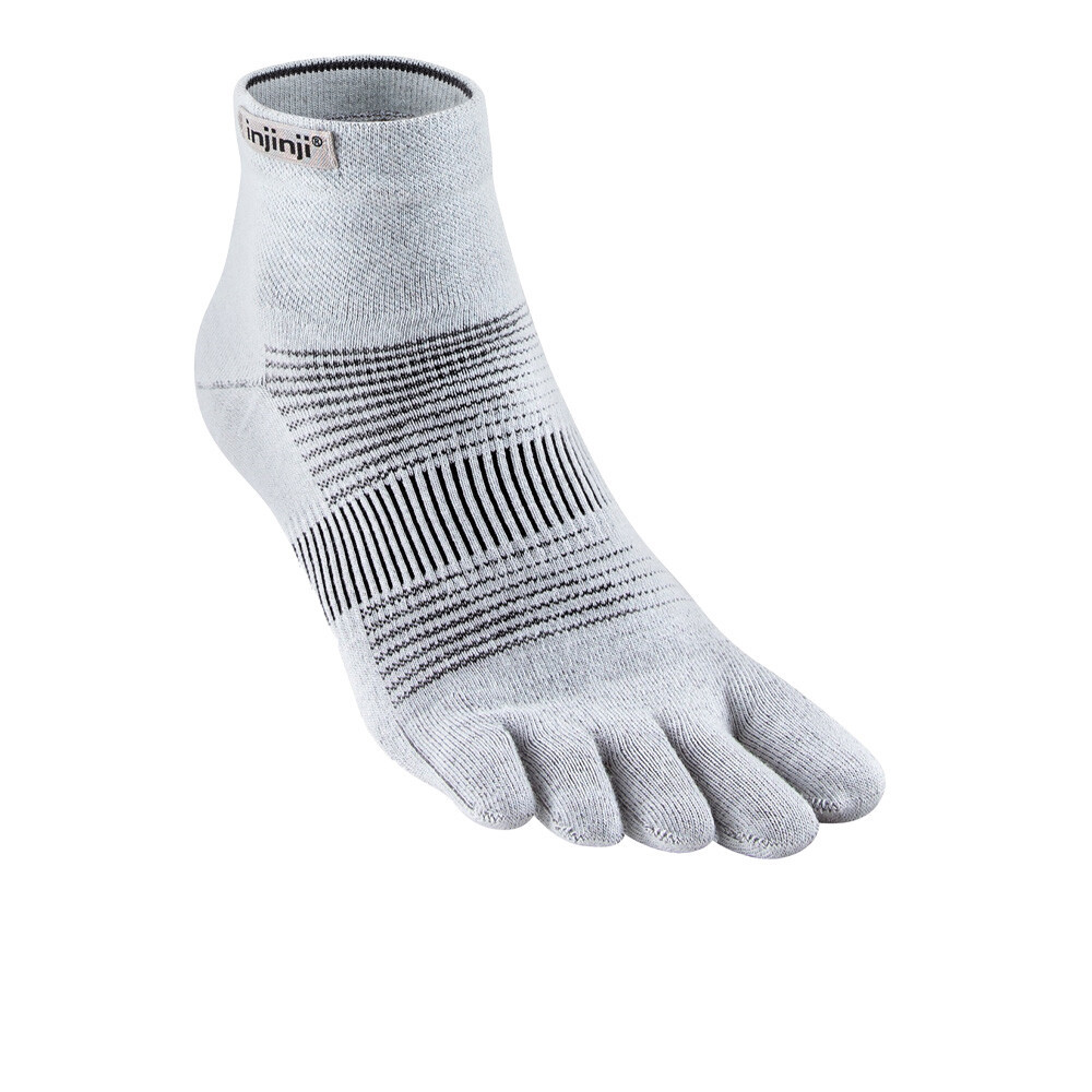 Injinji Run Lightweight Mini Crew Socks | Grey