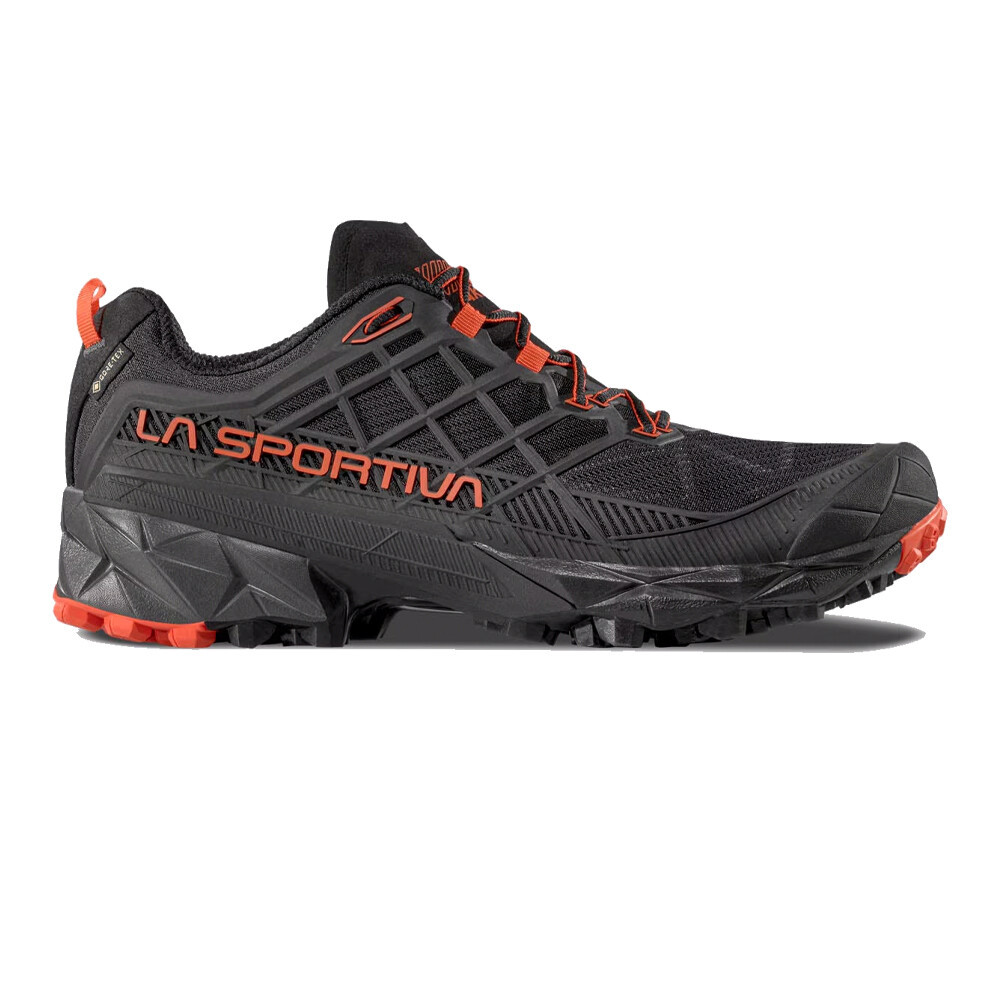 La Sportiva Akyra II GORE-TEX Trail Running Shoes | Black/Cherry Tomato