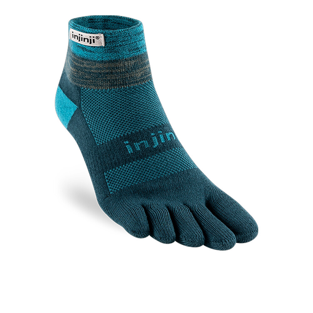 Injinji Trail Midweight Mini-Crew Socks | Midnight