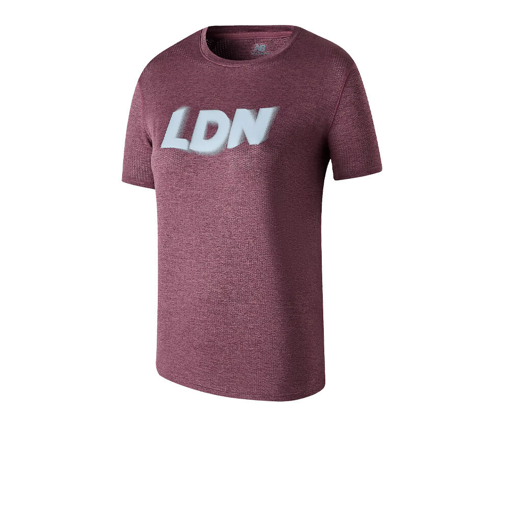 New Balance London Edition Athletics Women's Running T-Shirt | Faded Plum Heather