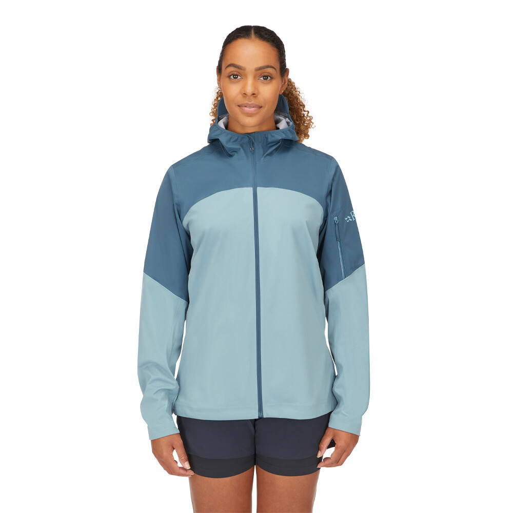 Rab Kinetic Ultra Waterproof Women's Trail Running Jacket | Orion Blue/Citadel