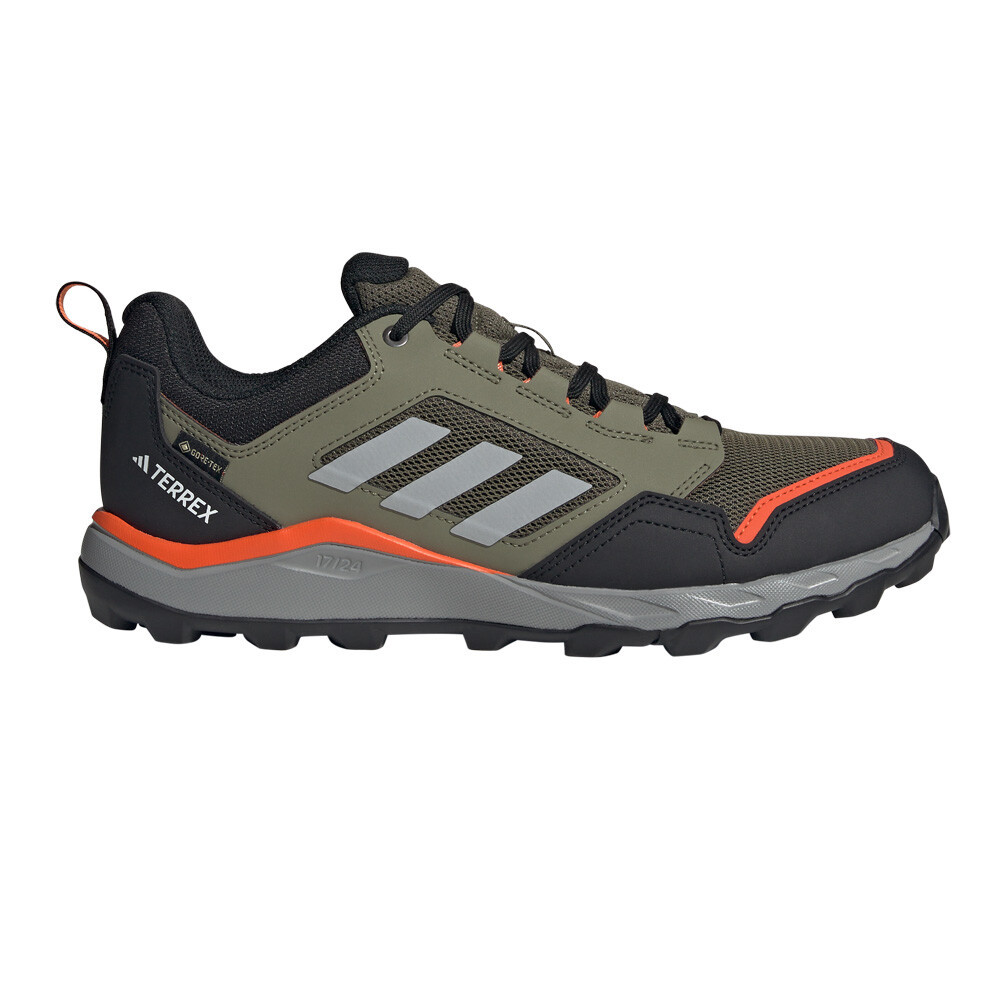 adidas Terrex Tracerocker 2.0 GORE-TEX Men's Trail Running Shoes | Olive Strata/Charcoal Solid Grey/Semi Impact Orange