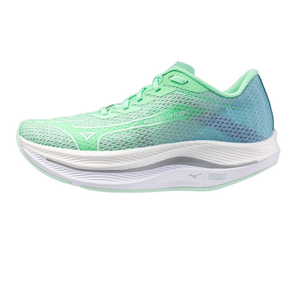 Mizuno Wave Rebellion Flash 2 Women's Running Shoes | Neo Mint/White/Ether
