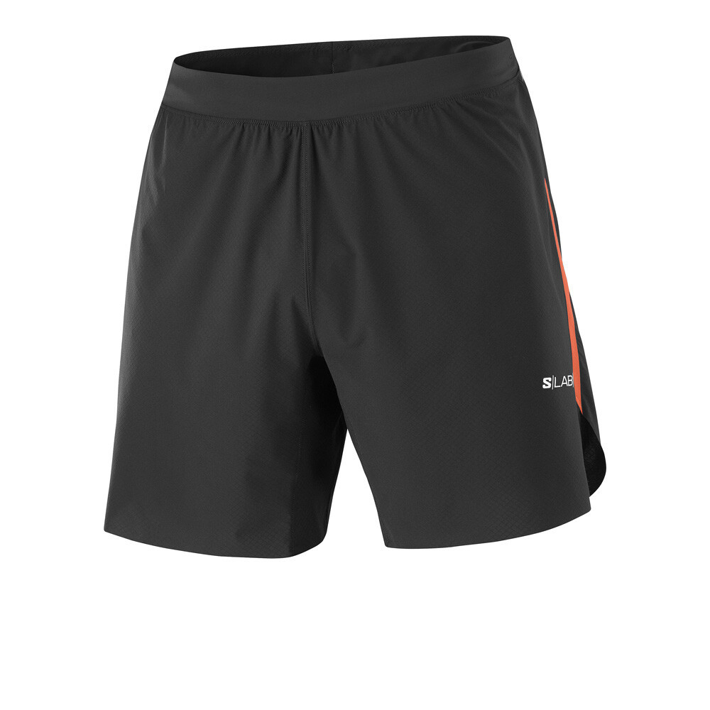 Salomon S/LAB Speed 7 Inch Men's Shorts | Deep Black/Fiery Red