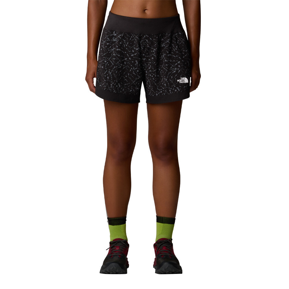 The North Face Sunriser 4 Inch Women's Shorts | Black Trail Reflective Print
