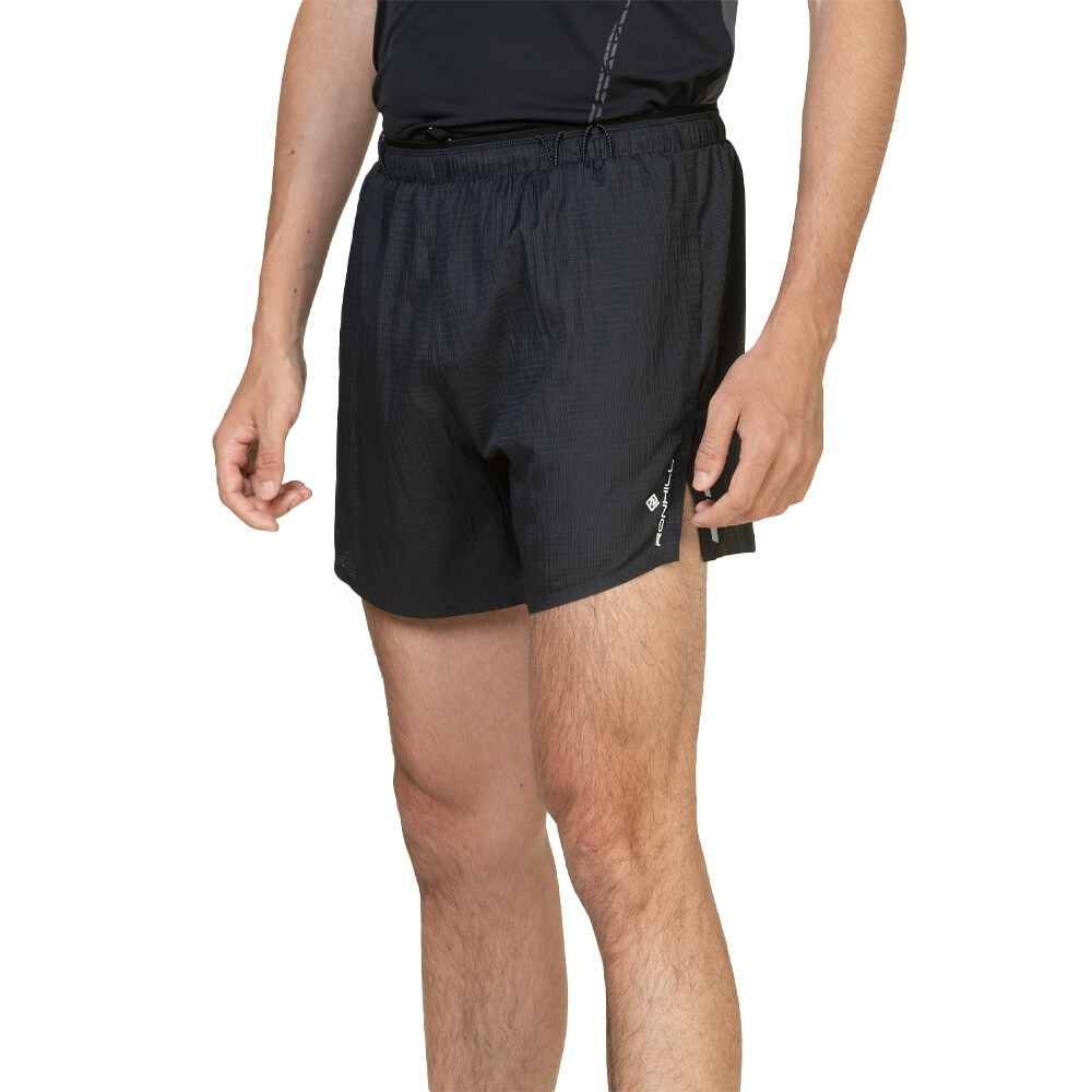 RonHill Tech Race 5 Inch Shorts | All Black