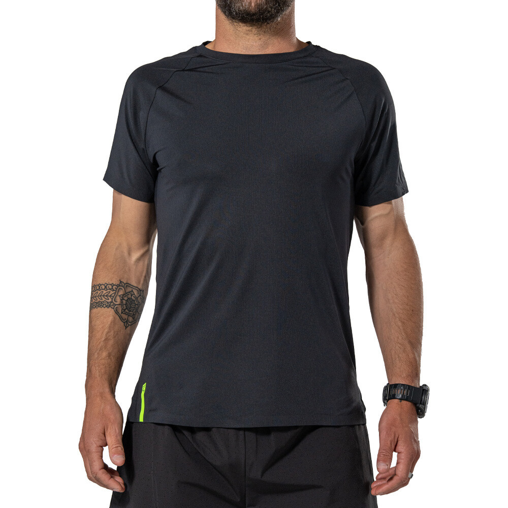 Higher State Short Sleeve Men's Running T-Shirt | Black