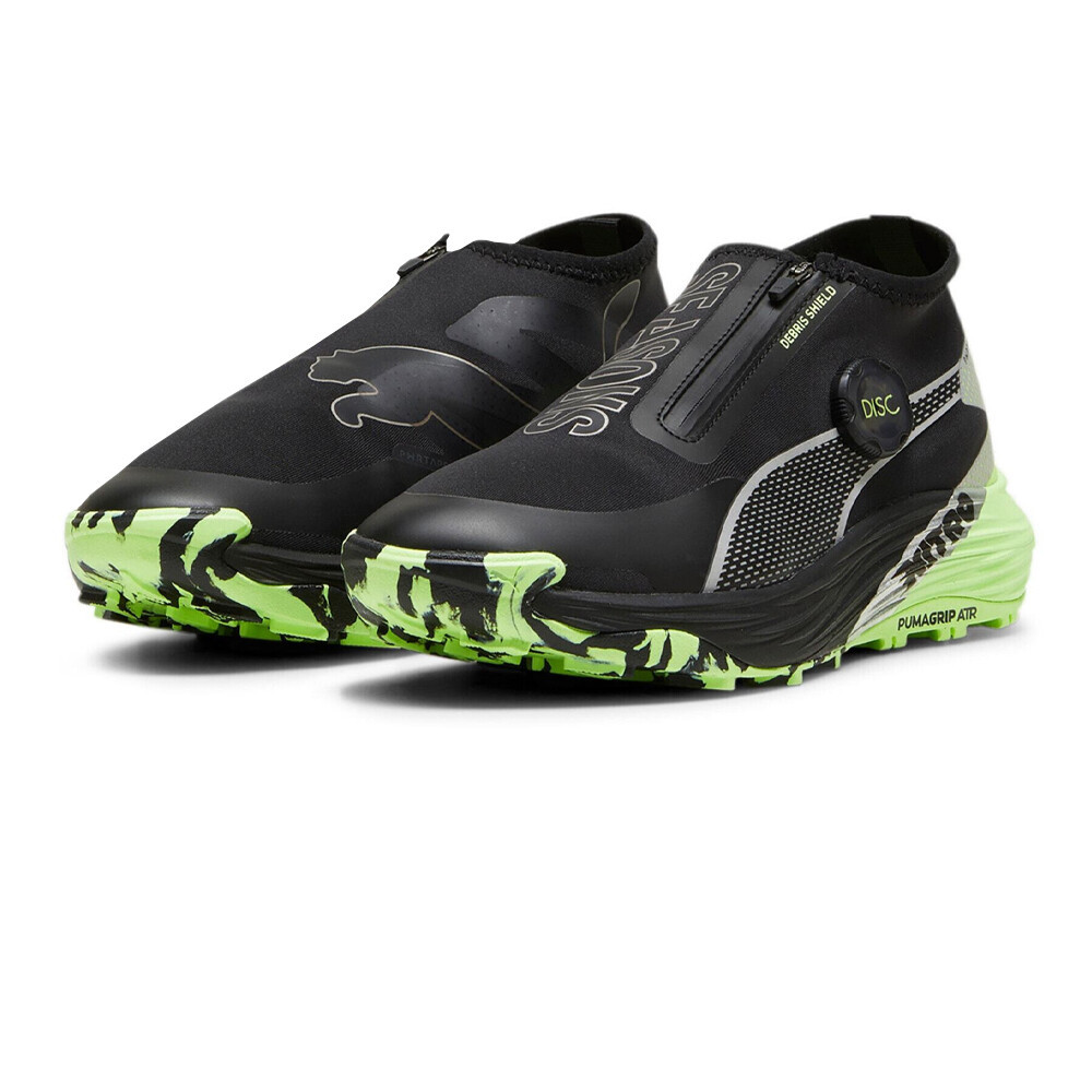 Puma Voyage Nitro 3 DISC Women's Trail Running Shoes | Black/Fizzy Apple/Puma Silver