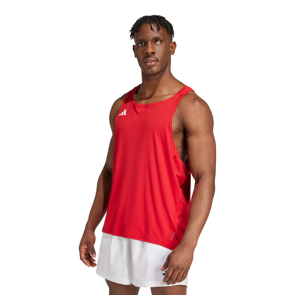 adidas Adizero Essentials Men's Running Vest | Power Red
