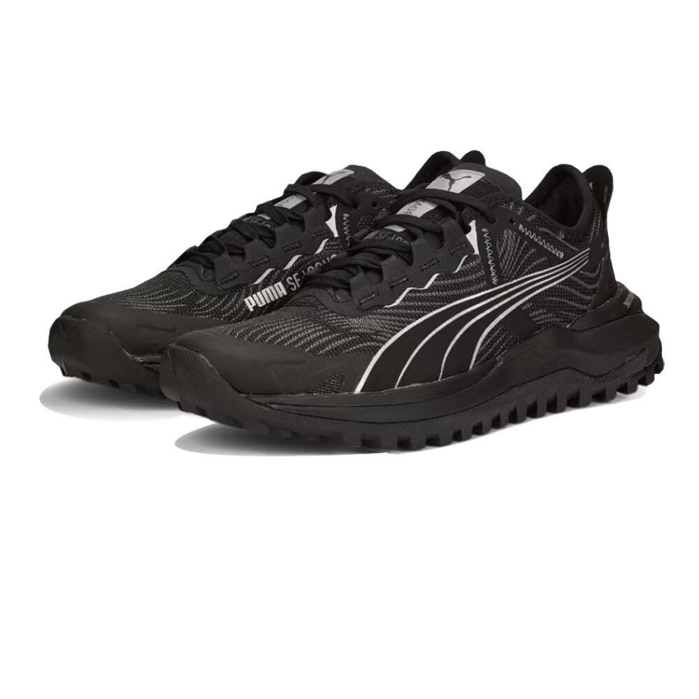 Puma Voyage Nitro 2 Women's Trail Running Shoes | Black/Metallic Silver