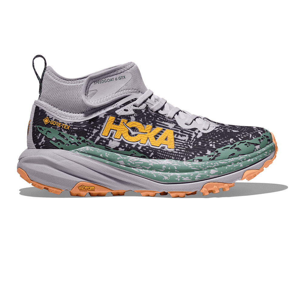 Hoka Speedgoat 6 Mid GORE-TEX Women's Trail Running Shoes | Ash Grey/Charcoal Grey
