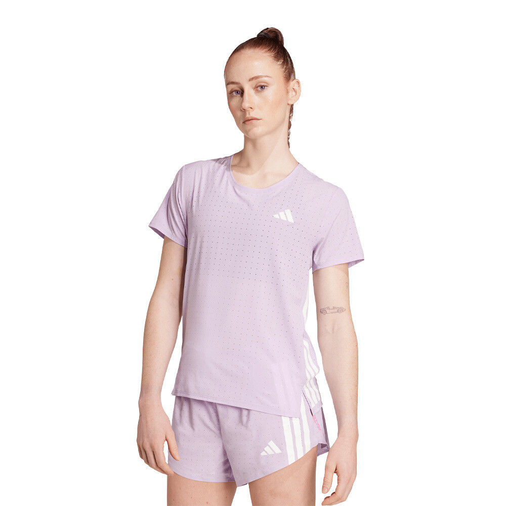 adidas Adizero Women's Running T-Shirt | Powder Plum