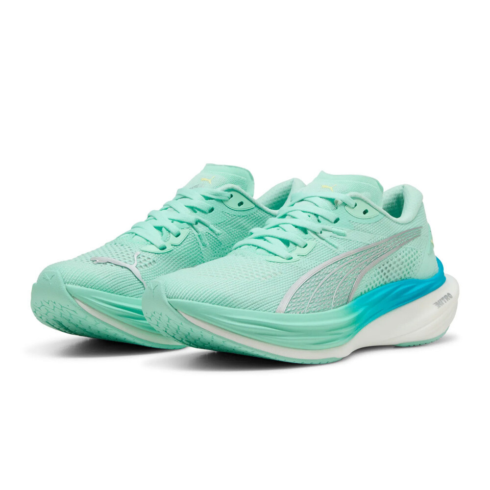 Puma Deviate Nitro 3 Women's Running Shoes | Mint Melt/Speed Blue
