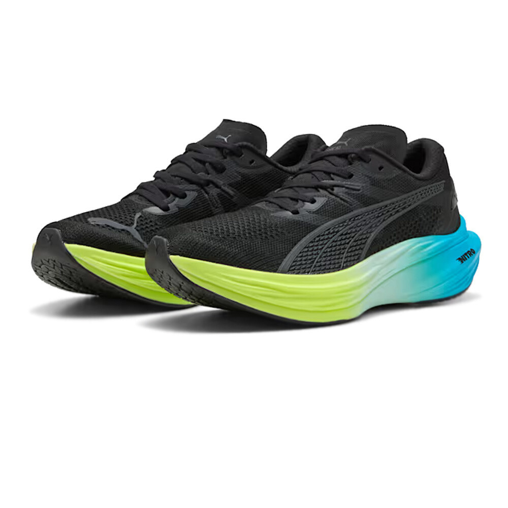 Puma Deviate Nitro 3 Men's Running Shoes | Black/Speed Blue