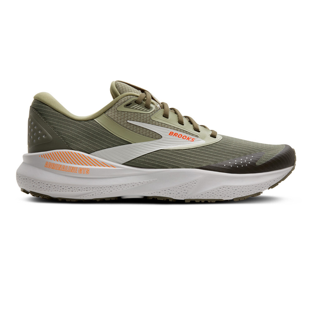 Brooks Adrenaline GTS 24 Weatherized Men's Running Shoes | Green/Grey/Orange