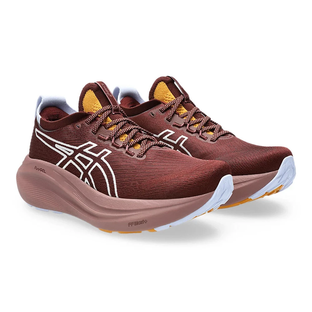 Asics Gel-Nimbus 27 TR Women's Running Shoes | Nature Bathing/Dark Red Planet