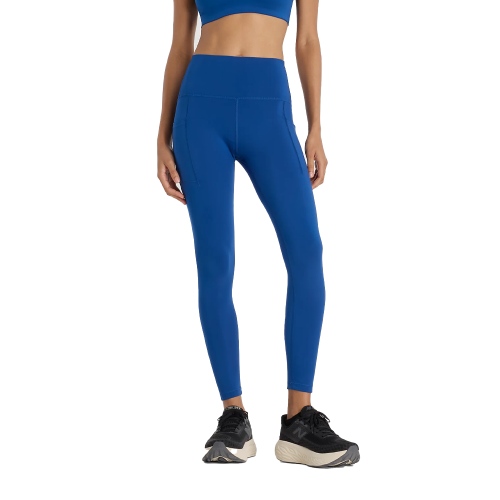 New Balance Sleek Pocket High Rise 25 Inch Women's Tights | Galaxy Blue
