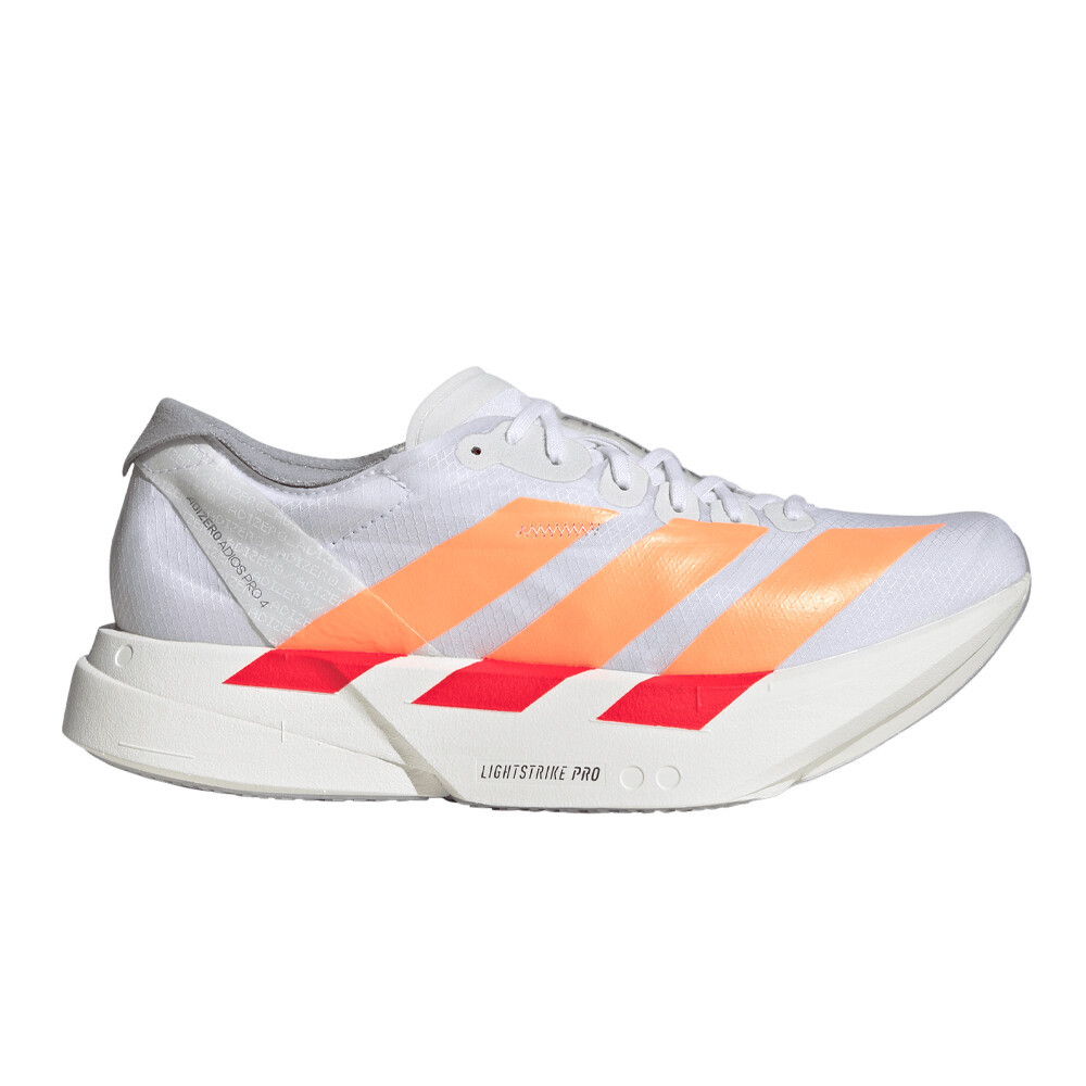 adidas Adizero Adios Pro 4 Women's Running Shoes | White/Beam Orange/Lucid Red