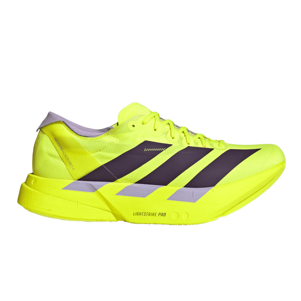 adidas Adizero Adios Pro 4 Men's Running Shoes | Solar Yellow/Aurora Plum/Powder Plum