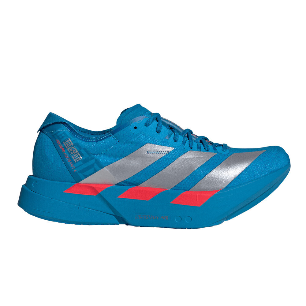 adidas Adizero Adios Pro 4 Women's Running Shoes | Solar Blue/Silver Metallic/Lucid Red