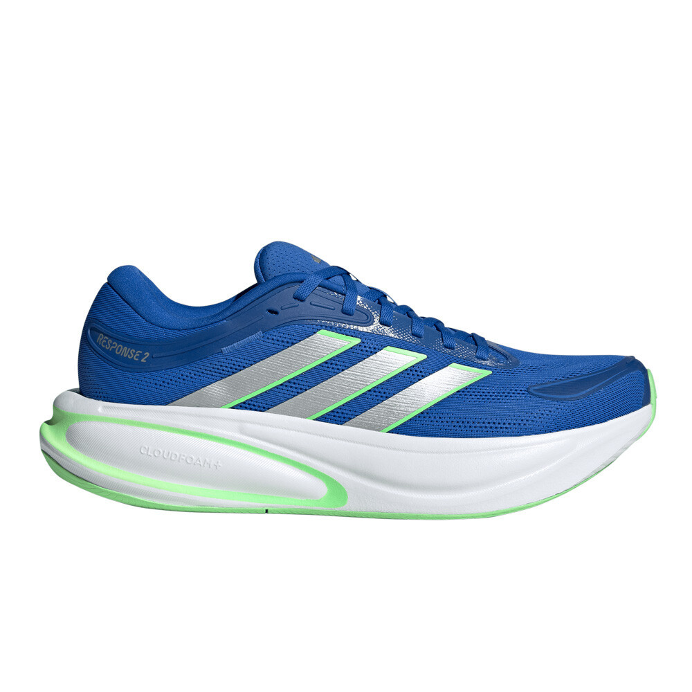 adidas Response 2 Men's Running Shoes | Blue/Silver Metallic/Lime Burst