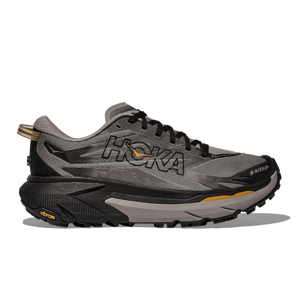 Hoka Mafate 5 Men's Trail Running Shoes | Cement/Black