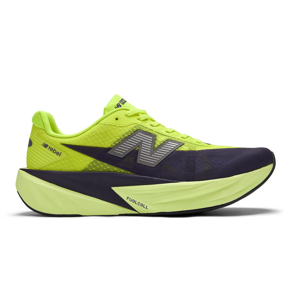 New Balance FuelCell Rebel v5 Men's Running Shoes | Alkaline Green/Boysenberryand Dark Silver Metallic