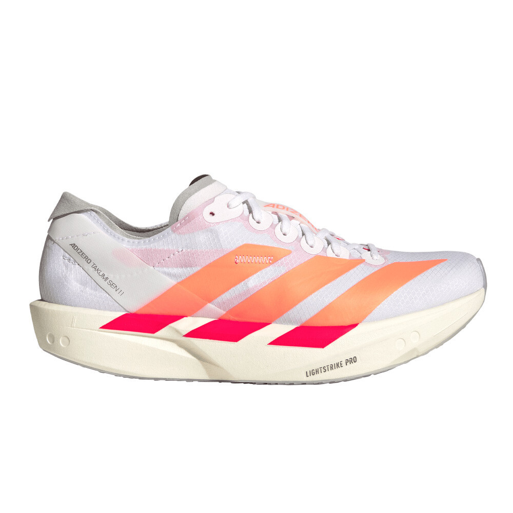 adidas Adizero Takumi Sen 11 Women's Running Shoes | Cloud White/Beam Orange/Lucid Red