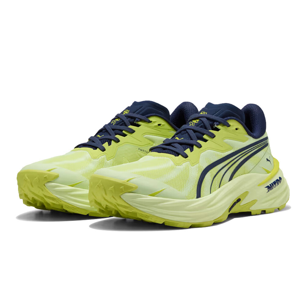 Puma Fast-Trac Nitro 4 Men's Trail Running Shoes | Apple Spritz/Lux Lime/Deep Plum